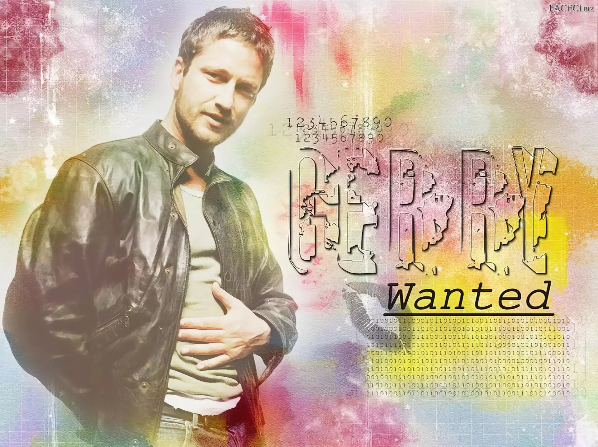 czarna kurtka, Gerard Butler